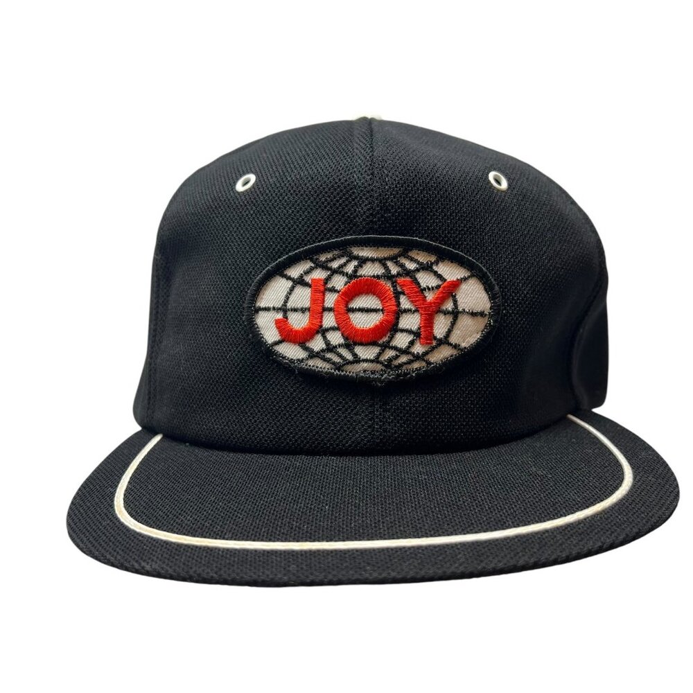Vintage JOY Global Mining Equipment Hat USA Made Snapback Trucker Cap Black USA